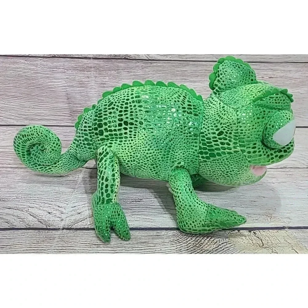 Disney Tangled Plush Pascal Chameleon Lizard Stuffed Animal Toy Green 11